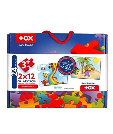 Tox Gökkuşağı 3+ Keçe Yapboz - 3 Yaş Puzzle T42