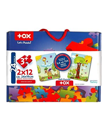 Tox Zürafa 3+ Keçe Yapboz - 3 Yaş Puzzle T43