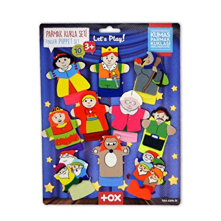 Tox Masal Kahramanları 10 Parça Parmak Kukla Set T225