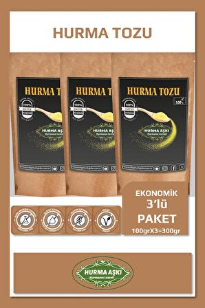 HURMA AŞKI Hurma Tozu 3X100Gr