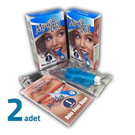 Magic Kit Diş Lekesi Temizleyici Diş Beyazlatıcı +5 Yedek Silgi X 2 Adet