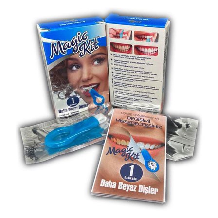 Magic Kit Diş Lekesi Temizleyici Diş Beyazlatıcı +5 Yedek Silgi X 2 Adet