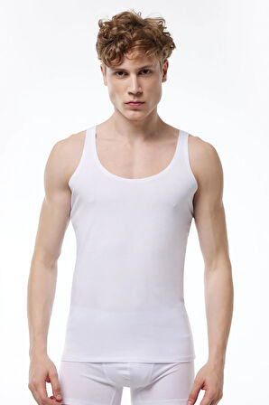 Erkek 2 Adet Siyah İnce Askılı İz Yapmayan Modal Atlet 013