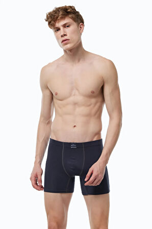 Erkek Düz Karışık Renk 8 li Premium Collection Modal Uzun Boxer 8M250