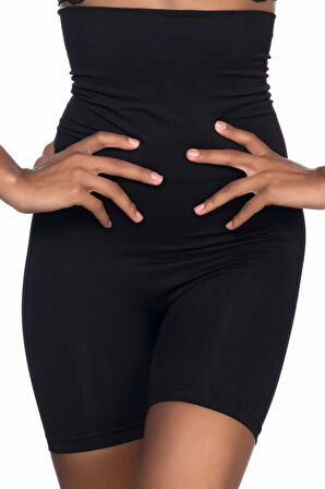Dikişsiz Süper Double Boxer Korse - Siyah