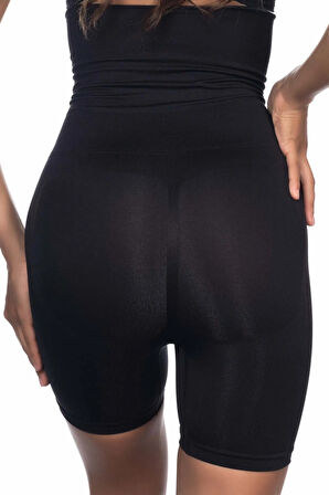 Dikişsiz Süper Double Boxer Korse - Siyah