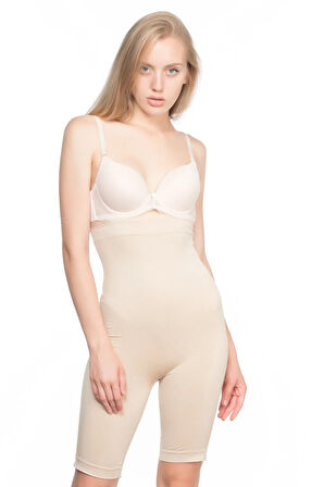 Kadın Ten Uzun Paça Korse Yeni Sezon