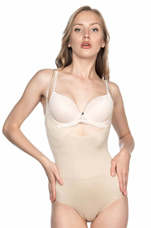 Kadın Ten Slip Body Life Korse 2023