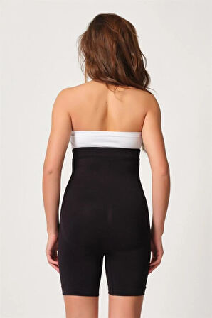 2087 Agraflı Dikişsiz Paçalı Boxer Korse Ten