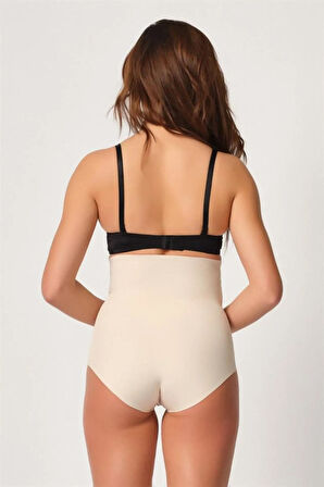 Siyah 2708 Lazer Yüksek Bel Kesim Slip Korse