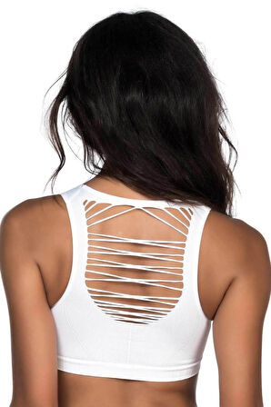 Kadın Beyaz Dikişsiz Toparlayıcı Büstiyer Sütyen Yeni Sezon