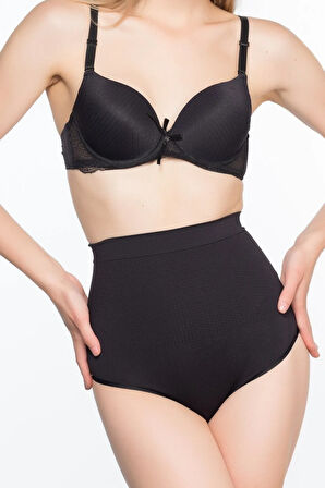 Kadın Siyah Masaj Özellikli String Korse