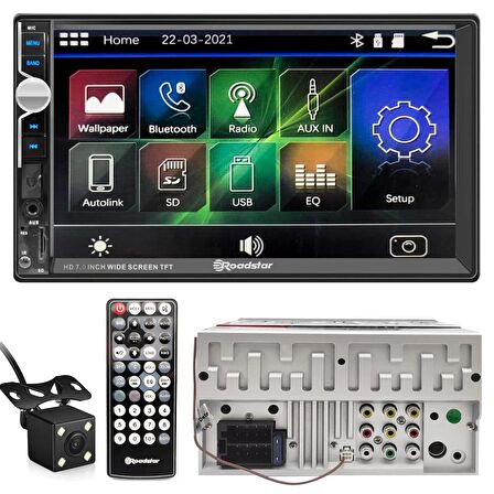 DOUBLE TEYP 7 4X50W MİRRORLİNK BT/USB/SD/FM/AUX KAMERALI ROADSTAR RD-7200