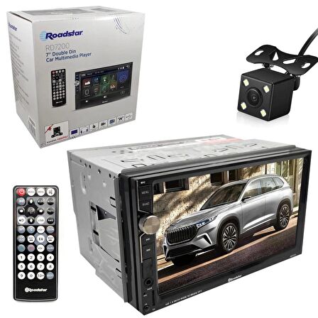 DOUBLE TEYP 7 4X50W MİRRORLİNK BT/USB/SD/FM/AUX KAMERALI ROADSTAR RD-7200