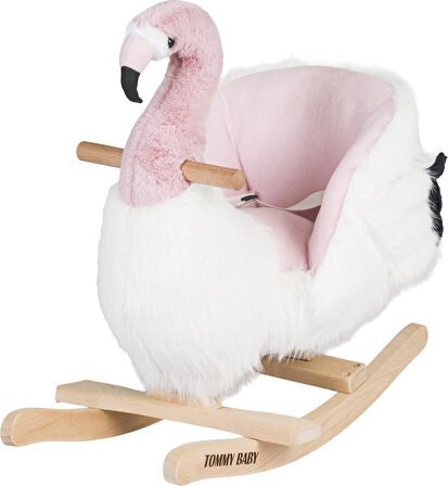 TommyBaby Sallanan Oyuncak At, Sallanan Ahşap Flamingo Sallanan Flamingo