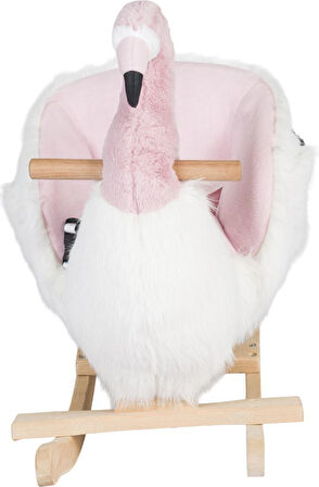 TommyBaby Sallanan Oyuncak At, Sallanan Ahşap Flamingo Sallanan Flamingo