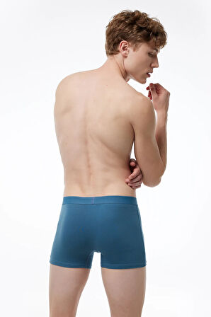 Erkek Beyaz 3 lü Pamuk Elastan Boxer 3M075