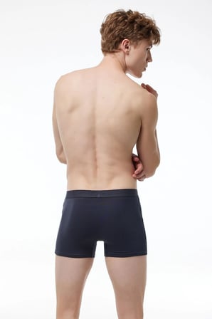 Erkek Beyaz 3 lü Pamuk Elastan Boxer 3M075