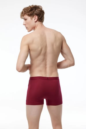 Erkek Beyaz 3 lü Pamuk Elastan Boxer 3M075