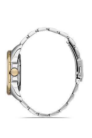 David Guner Gold Gümüş Çelik Kordon Erkek Kol Saati LDG-8267GA-D1