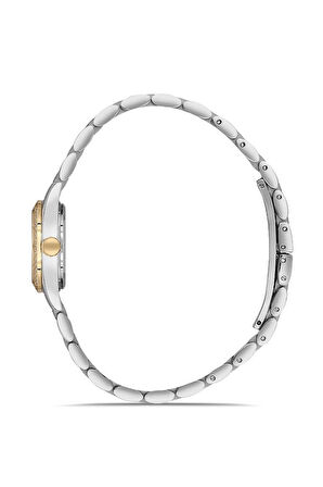 RMS Zeitmeister RMS.1.AG1608.04 Minimal Taşlı Tasarım Sedef Kadran Safir Cam Metalik-Altın Renk Kadın Kol Saati