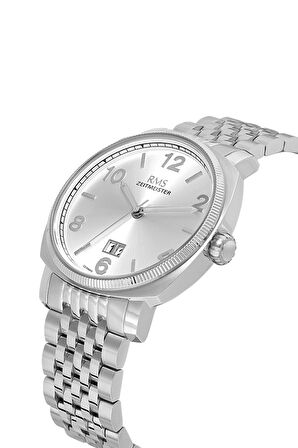 RMS Zeitmeister RMS.1.AG1629.01 Kristal Camlı Çelik Kordon Çelik Kasa 5 ATM Suya Dayanıklı Metalik Renk Erkek Kol Saati