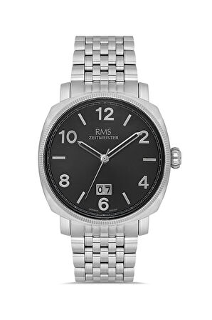 RMS Zeitmeister RMS.1.AG1629.02 Kristal Camlı Çelik Kordon Çelik Kasa 5 ATM Suya Dayanıklı Metalik Renk Erkek Kol Saati