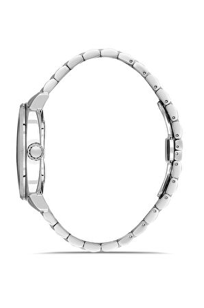 RMS Zeitmeister RMS.1.AG1629.02 Kristal Camlı Çelik Kordon Çelik Kasa 5 ATM Suya Dayanıklı Metalik Renk Erkek Kol Saati