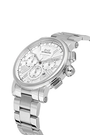 RMS Zeitmeister RMS.1.AG2058.01 Kristal Camlı Çelik Kordon Çelik Kasa 5 ATM Suya Dayanıklı Metalik Renk Erkek Kol Saati