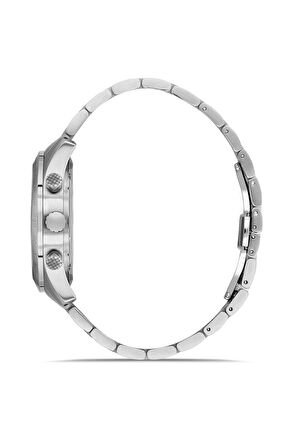 Rms Zeitmeister RMS.1.AG2053.03 Tüm Fonksiyonlar Aktif Kristal Camlı Çelik Kordon Çelik Kasa 5 ATM Suya Dayanıklı Metalik Renk Erkek Kol Saati