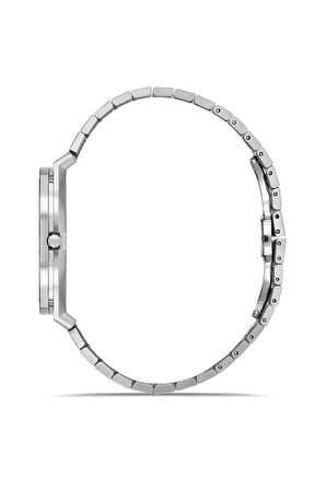 Rms Zeitmeister RMS.1.AG1612.02 Kristal Camlı Çelik Kordon Çelik Kasa 5 ATM Suya Dayanıklı Metalik Renk Erkek Kol Saati