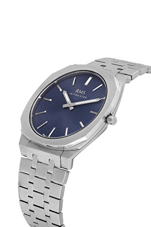 Rms Zeitmeister RMS.1.AG1612.02 Kristal Camlı Çelik Kordon Çelik Kasa 5 ATM Suya Dayanıklı Metalik Renk Erkek Kol Saati