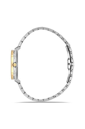 Rms Zeitmeister RMS.1.AG1613.05 Kristal Camlı Çelik Kordon Çelik Kasa 5 ATM Suya Dayanıklı Metalik-Altın Renk Kadın Kol Saati