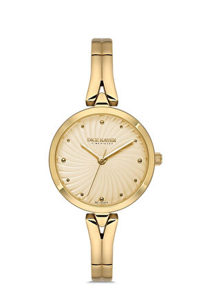 Dice Kayek DK.1.AG1414.06 Minimal Tasarım 5 Atm Suya Dayanıklı Altın Renk Kadın Kol Saati