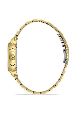 Dice Kayek DK.1.AG1403.05 Fonksiyonlar Aktif 5 Atm Suya Dayanıklı Altın Renk Kadın Kol Saati