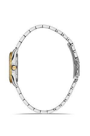 Dice Kayek DK.1.AG1402.03 Çelik Kordon Çelik Kasa 5 ATM Suya Dayanıklı Metalik-Altın Renk Kadın Kol Saati