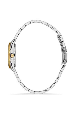 Dice Kayek DK.1.AG1402.04 Çelik Kordon Çelik Kasa 5 ATM Suya Dayanıklı Metalik-Altın Renk Kadın Kol Saati