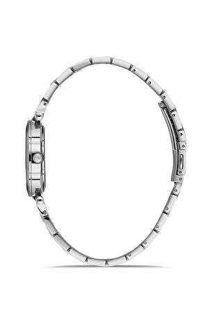 Dice Kayek DK.1.AG1399.02 Taşlı Tasarım Çelik Kordon Çelik Kasa 5 ATM Suya Dayanıklı Metalik Renk Kadın Kol Saati