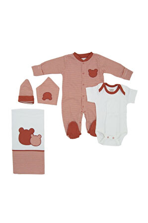 Baby Ayıcık 10'lu Bebek Hastane Çıkış Seti Tulumlu