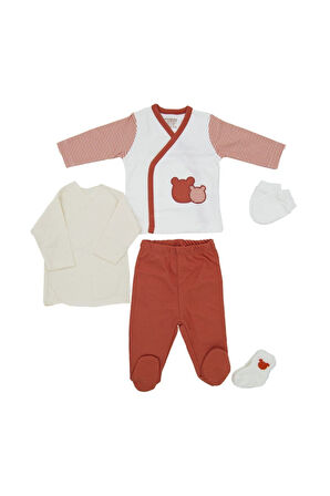Baby Ayıcık 10'lu Bebek Hastane Çıkış Seti Tulumlu