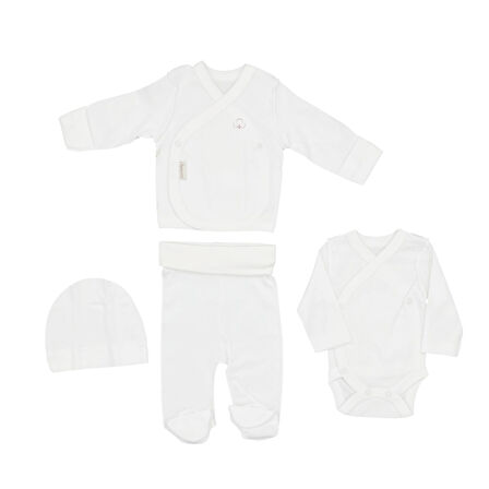 Ciccim Baby Prematüre 4'lü Bebek Zıbın Seti 4948