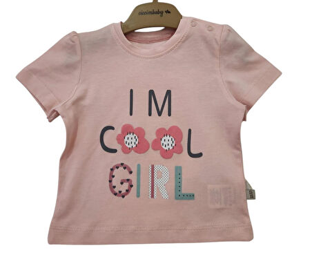 Ciccim Baby T-Shirt Cool Girl Pembe