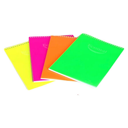 Gürmat A5 80 Yaprak Plastik Kapak Üstten Spiralli Bloknot Kareli (P-511K)