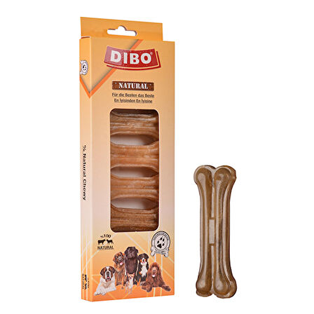 Dibo Natürel Press Kemik Köpek Ödülü 8'li 20-25 Gr 7 Cm 