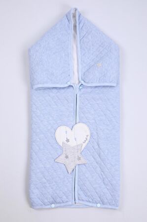 Babyhola Pamuklu 75x80 cm Bebek Battaniyesi Gri