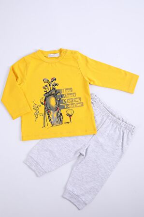 Babyhola Kız Erkek Bebek Çocuk Alt Üst Takım Mevsimlik Baharlık 11903