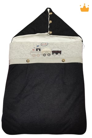 Erkek Bebek Tam Açılır Fermuarlı Zarf Kundak 12564