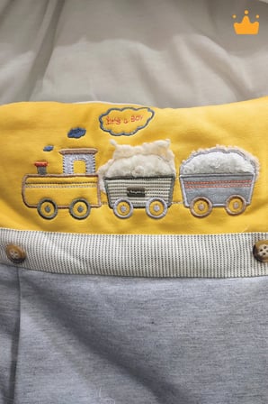 Erkek Bebek Tam Açılır Fermuarlı Zarf Kundak 12564