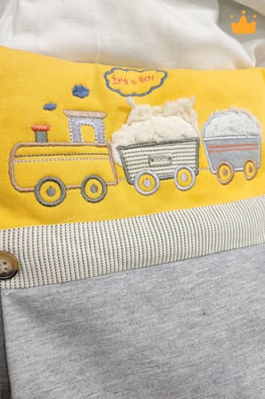 Erkek Bebek Tam Açılır Fermuarlı Zarf Kundak 12564