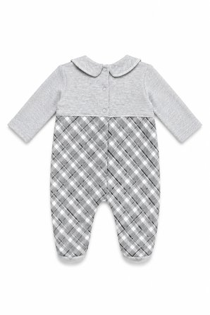 Erkek Bebek Tavşan Desenli Patikli Tulum 12536